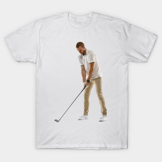 Golfer T-Shirt by ArtShare